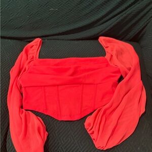 Elegant Red Women's Top